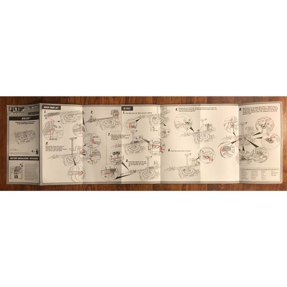 HOT WHEELS FLIP N GO SPIN CITY - INSTRUCTIONS ONLY, See opened photos! - Picture 3 of 3